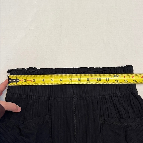 FREE PEOPLE MOVEMENT BLISSED OUT WIDE LEG PANTS BLACK MEDIUM - Picture 13 of 16